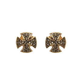 Серьги Croce из серебра 925 с покрытием золотом, фото