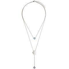 Колье Life из серебра 925 с покрытием белым родием, фотография — Stile.me