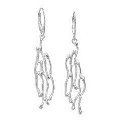Серьги Paolina из серебра 925 с покрытием белым родием, фотография — Stile.me