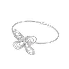 Браслет Fiore из серебра 925 с покрытием белым родием, фотография — Stile.me