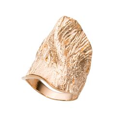 Кольцо Di legno из серебра 925 с покрытием желтым золотом, Цвет: золотой, Размер: 17, фотография — Stile.me
