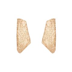 Серьги Di legno из серебра 925 с покрытием желтым золотом, Цвет: золотой, фотография — Stile.me