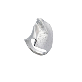 Кольцо A due facce из серебра 925 с покрытием белым родием, Цвет: серебряный, фото
