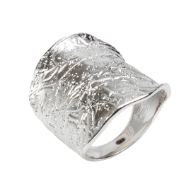 Кольцо Brenda из серебра 925 с покрытием белым родием, фото