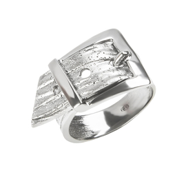 Кольцо Cinturino из серебра 925 с покрытием белым родием, Цвет: серебряный, фото
