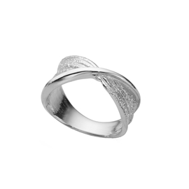 Кольцо Twist из серебра 925 с покрытием белым родием, Цвет: серебряный, фото