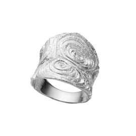 Кольцо Segno из серебра 925 с покрытием белым родием, Цвет: серебряный, фото