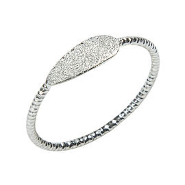 Кольцо Mores из серебра 925 с покрытием белым родием, фото