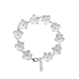 Браслет Bloom из серебра 925 с покрытием белым родием, Цвет: серебряный, фото