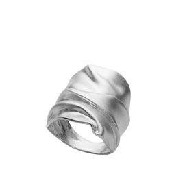 Кольцо Tessuto из серебра 925 с покрытием белым родием, фото
