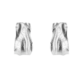 Серьги Metallo из серебра 925 с покрытием белым родием, фото