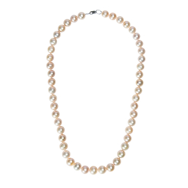 Колье Elegance из серебра 925 с кремовым жемчугом и покрытием белым родием, Цвет: серебряный, Размер: 45, фото