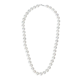 Колье Charm из серебра 925 с жемчугом и покрытием белым родием, фото