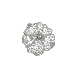 Кольцо Fiore merletto из серебра 925 с покрытием белым родием, Цвет: серебряный, фото