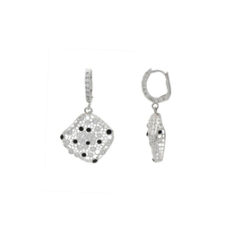 Серьги Merletto из серебра 925 с покрытием белым родием, Цвет: серебряный, фото