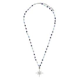 Колье Stella из серебра 925 с покрытием белым родием, Цвет: серебряный, фотография — Stile.me