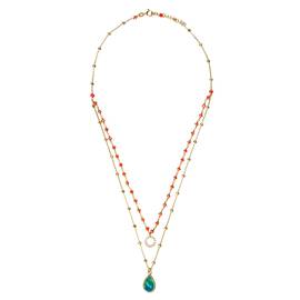 Колье Essenza из серебра 925 с эмалью и покрытием желтым золотом, фотография — Stile.me