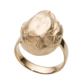 Кольцо Perla из серебра 925 с покрытием желтым золотом, Цвет: золотой, фото