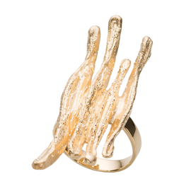 Кольцо Prato из серебра 925 с покрытием желтым золотом, Цвет: золотой, фото