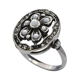Кольцо Nuoro из серебра 925 с жемчугом, фото