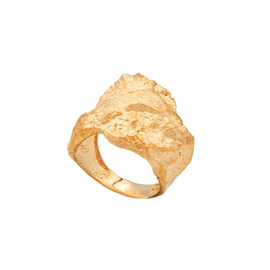 Кольцо Sasso из серебра 925 с покрытием желтым золотом, Цвет: золотой, фото