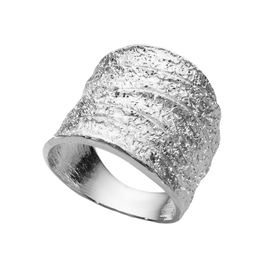 Кольцо Drappeggio из серебра 925 с покрытием белым родием, Цвет: серебряный, фото