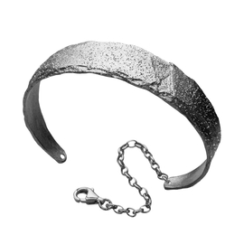 Браслет Orte из серебра 925 с покрытием черным родием, Цвет: черный, фото