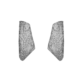 Серьги Di legno асимметричные из серебра 925 с покрытием черным родием, Цвет: черный, фото