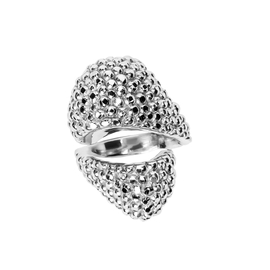 Кольцо Oria из серебра 925 с покрытием белым родием, фото