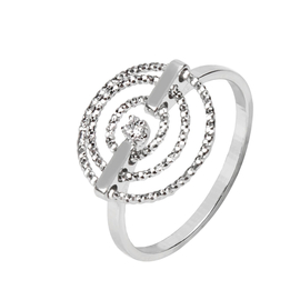 Кольцо Sonna из серебра 925 с покрытием белым родием, фото