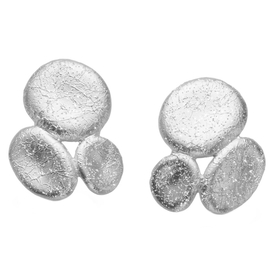 Серьги Vanessa из серебра 925 с покрытием белым родием, Цвет: серебряный, фото