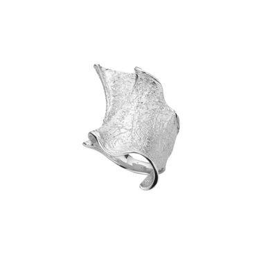 Кольцо Brina из серебра 925 с покрытием белым родием, Цвет: серебряный, фото