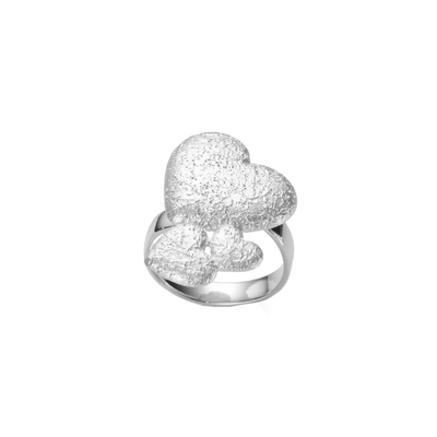 Кольцо Amoroso из серебра 925 с покрытием белым родием, фото