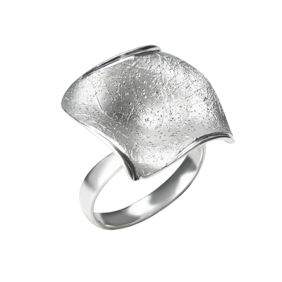 Кольцо Nina из серебра 925 с покрытием белым родием, фото