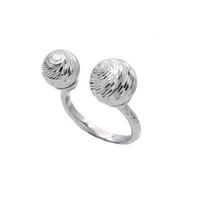 Кольцо Disco из серебра 925 с покрытием белым родием, Цвет: серебряный, фото