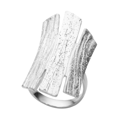 Кольцо Rapallo из серебра 925 с покрытием белым родием, Цвет: серебряный, фото