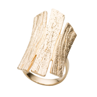 Кольцо Rapallo из серебра 925 с покрытием желтым золотом, Цвет: золотой, фото