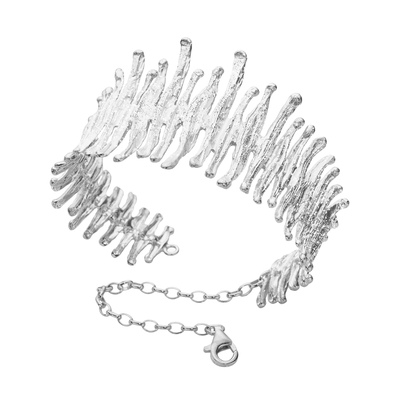 Браслет Prato из серебра 925 с покрытием белым родием, Цвет: серебряный, фото