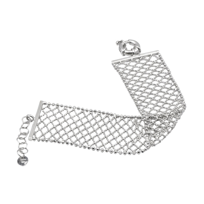 Браслет Sondrio с диамантовой обработкой из серебра 925 с покрытием белым родием, фото