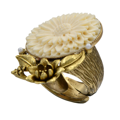 Кольцо Ornica из бронзы и смолы, фото