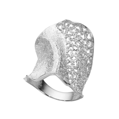 Кольцо Filigrana из серебра 925 с покрытием белым родием, Цвет: серебряный, фото