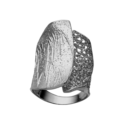 Кольцо Filigrana из серебра 925 с покрытием черным родием, фото