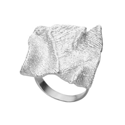 Кольцо Di seta из серебра 925 с покрытием белым родием, Цвет: серебряный, фото