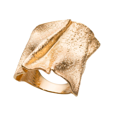 Кольцо Cortina из серебра 925 с покрытием желтым золотом, Цвет: золотой, фото