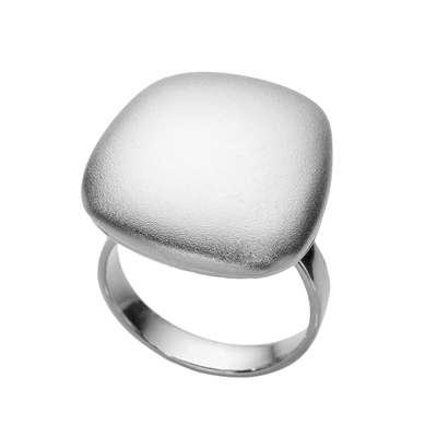 Кольцо Salerno из серебра 925 с покрытием белым родием, фото