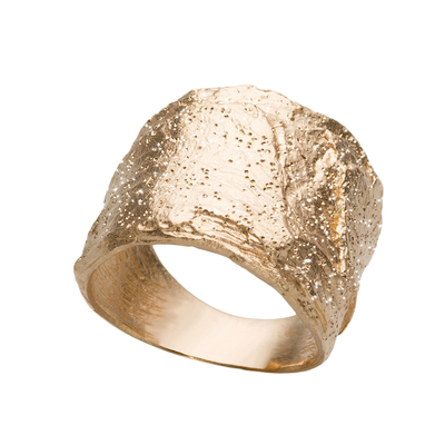 Кольцо Trieste из серебра 925 с покрытием желтым золотом, Цвет: золотой, фото