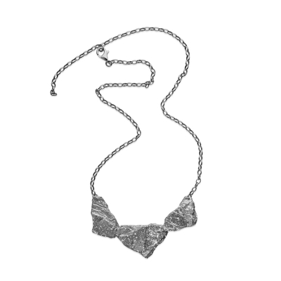 Колье Scoglio из серебра 925 с покрытием черным родием, Цвет: черный, фото