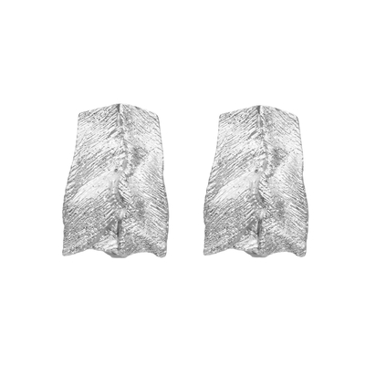 Серьги Di seta из серебра 925 с покрытием белым родием, Цвет: серебряный, фото