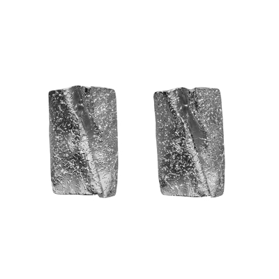 Серьги Tenda из серебра 925 с покрытием черным родием, Цвет: черный, фото