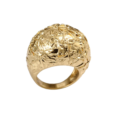 Кольцо Edvige из серебра 925 с покрытием желтым золотом, фото